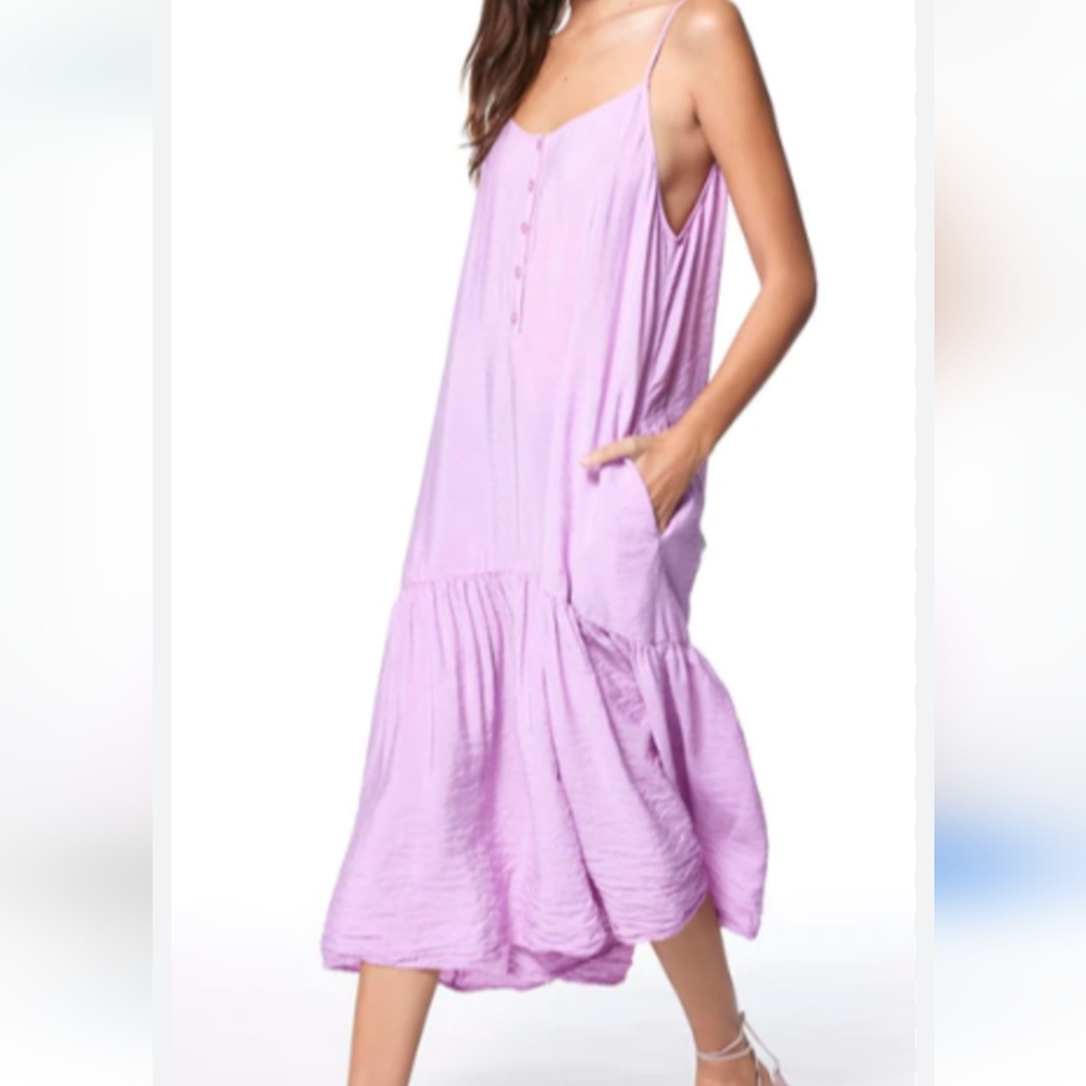 YFB,YOUNG FABULOUS BROKE Ever Midi Dress in Royal blue